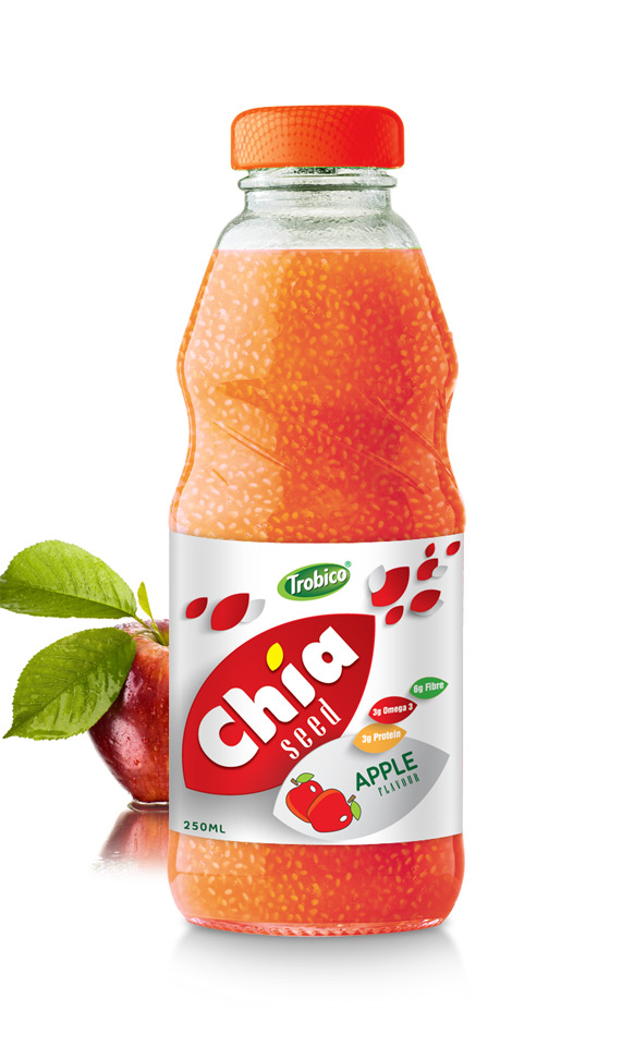 250ml-chia-seed-apple-flavour-glass-bottle-trobico-oem-beverage
